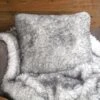 Coussin Carré Fausse Fourrure (50 Cm) Kingston Gris