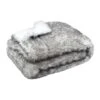 Plaid Fausse Fourrure (160 Cm) Kingston Gris