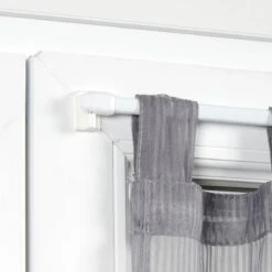 Kit De 2 Tringles Extensibles Ovales (60 à 80 Cm) Blanc