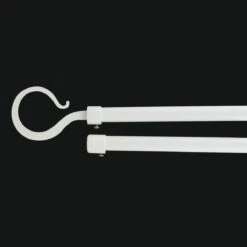 Kit De Tringle Extensible Double Barres (L210 - L380 Cm / D19 Mm) Atelier Blanc Mat