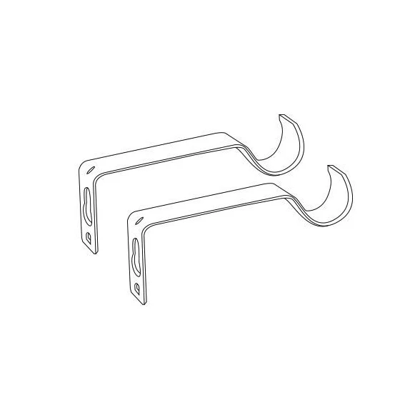 Kit de tringle extensible (L120 - L210 cm / D16 mm) Sevigne Gris laqué Kit De Tringle Extensible (L120 - L210 Cm / D16 Mm) Sevigne Gris Laqué -Eminza kit de tringle extensible l120 l210 cm d16 mm sevigne gris laque 58009