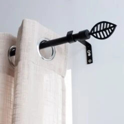 Kit De Tringle Extensible (L120 - L210 Cm / D16 Mm) Sevigne Noir Mat