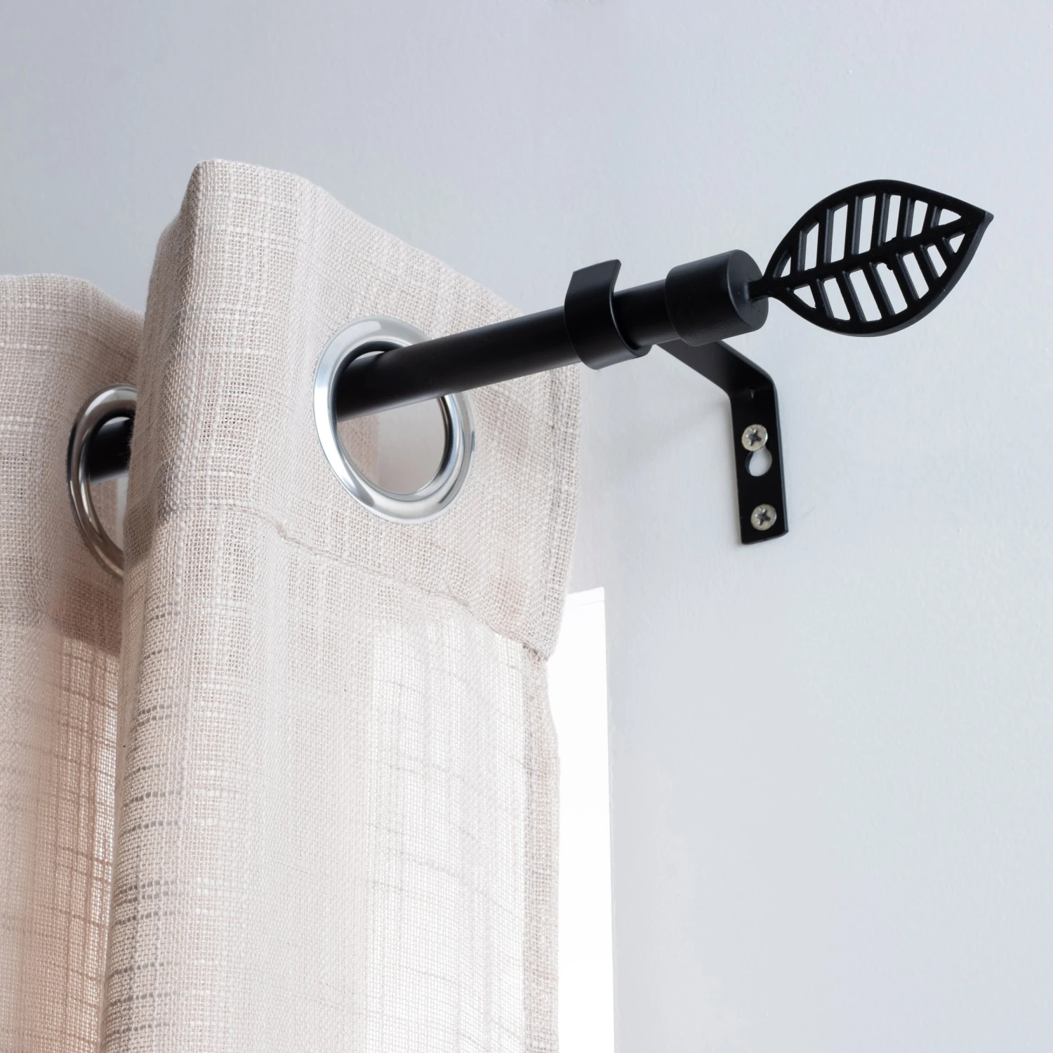 Kit de tringle extensible (L120 - L210 cm / D16 mm) Sevigne Noir mat Kit De Tringle Extensible (L120 - L210 Cm / D16 Mm) Sevigne Noir Mat -Eminza kit de tringle extensible l120 l210 cm d16 mm sevigne noir mat 58010 1683796331