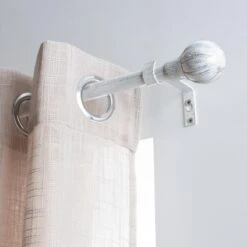 Kit De Tringle Extensible (L120 - L210 Cm / D19 Mm) Touch Of Zen Blanc Et Or