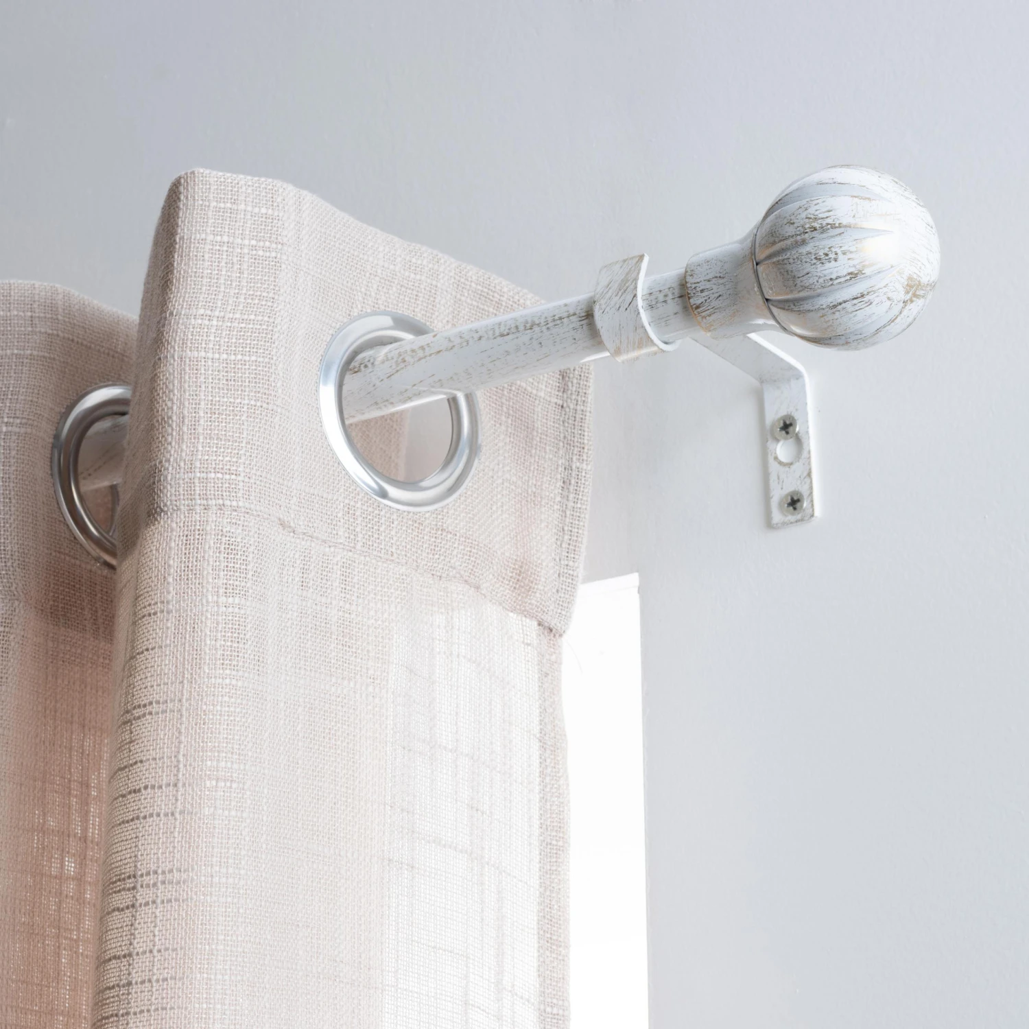 Kit de tringle extensible (L210 - L380 cm / D19 mm) Touch of Zen Blanc et Or Kit De Tringle Extensible (L210 - L380 Cm / D19 Mm) Touch Of Zen Blanc Et Or -Eminza kit de tringle extensible l210 l380 cm d19 mm touch of zen blanc et or 58040 1683796692