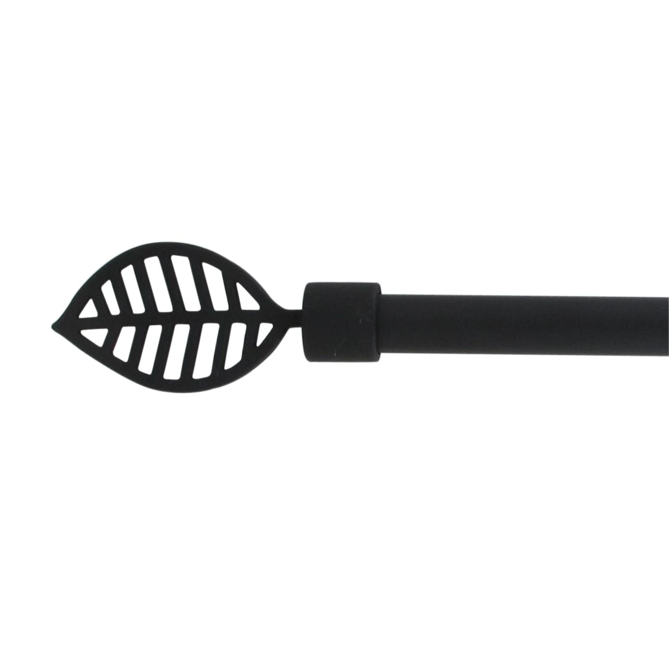 Kit de tringle extensible (L120 - L210 cm / D16 mm) Sevigne Noir mat Kit De Tringle Extensible (L120 - L210 Cm / D16 Mm) Sevigne Noir Mat -Eminza kit ext 120 210 cm d16 embout sevigne noir mat 58010