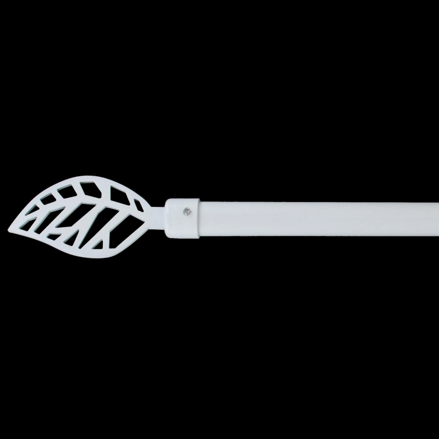 Kit de tringle extensible (L120 - L210 cm / D19 mm) Fontainebleau Blanc mat Kit De Tringle Extensible (L120 - L210 Cm / D19 Mm) Fontainebleau Blanc Mat -Eminza kit ext 120 210 cm d19 embout fontainebleau blanc mat 67633