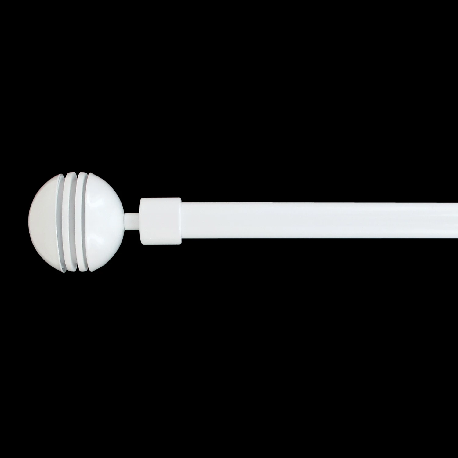 Kit de tringle extensible (L120 - L210 cm / D19 mm) Zenitude Blanc laqué Kit De Tringle Extensible (L120 - L210 Cm / D19 Mm) Zenitude Blanc Laqué -Eminza kit ext 120 210 cm d19 embout zenitude blanc laque 73879