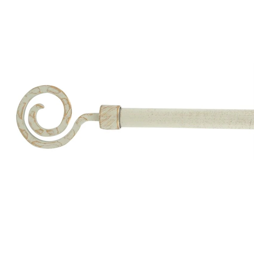 Kit de tringle extensible (L210 - L380 cm / D19 mm) Demeure Ivoire Kit De Tringle Extensible (L210 - L380 Cm / D19 Mm) Demeure Ivoire -Eminza kit ext 210 380 cm d19 embout demeure ivoire or 43640