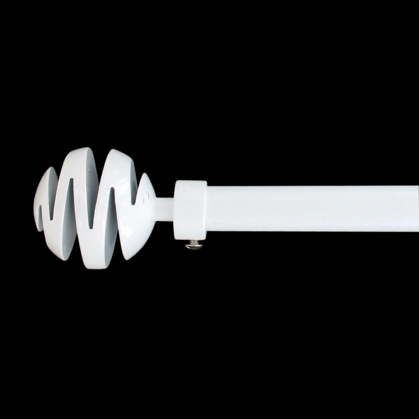 Kit de tringle extensible (L210 - L380 cm / D19 mm) Villalouise Blanc laqué Kit De Tringle Extensible (L210 - L380 Cm / D19 Mm) Villalouise Blanc Laqué -Eminza kit ext 210 380 cm d19 embout villalouise blanc laque 58035