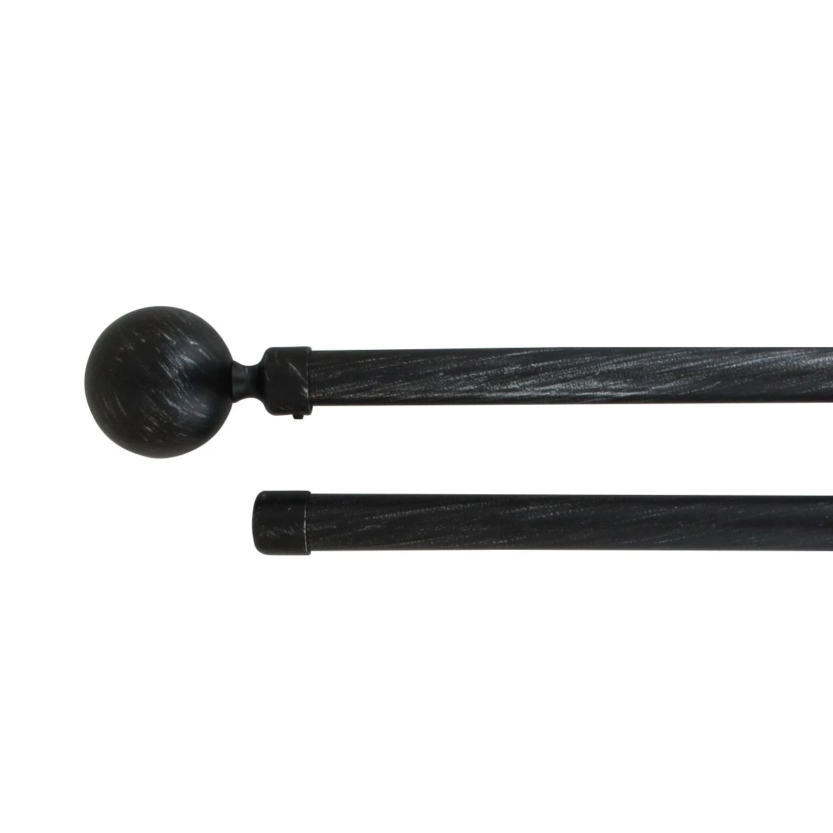 Kit de tringle extensible double barres (L210 - L380 cm / D19 mm) Paloma Noir et argent Kit De Tringle Extensible Double Barres (L210 - L380 Cm / D19 Mm) Paloma Noir Et Argent -Eminza kit ext 210 380 d19 noir argt 128134 1682405307