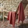 Lot De 2 Essuie-mains Gaze De Coton (70 Cm) Gaïa Terracotta