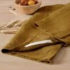Lot De 2 Essuie-mains Lin Lavé (70 Cm) Louise Caramel