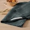 Lot De 2 Essuie-mains Lin Lavé (70 Cm) Louise Gris Ardoise