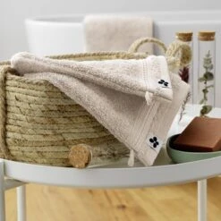 Lot De 2 Gants De Toilette Coton Bio Garance Beige Pampa