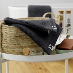 Lot De 2 Gants De Toilette Coton Bio Garance Gris Orage