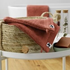 Lot De 2 Gants De Toilette Coton Bio Garance Terracotta