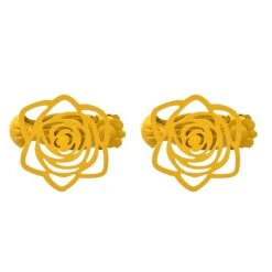 Lot De 2 Pinces Rideaux Lina Jaunes