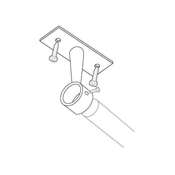 Lot de 2 supports tringles fixes (L50 / D20 mm) Jim Argent mat Lot De 2 Supports Tringles Fixes (L50 / D20 Mm) Jim Argent Mat -Eminza lot de 2 supports simple 50 mm argent mat 15301