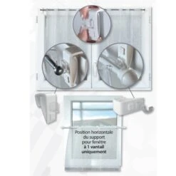 Lot De 2 Supports Tringle Clip Blanc -Eminza lot de 2 supports tringle clip blanc 36486 1685107440