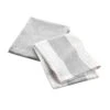 Lot De 2 Torchons Coton Recyclé Andria Gris