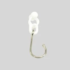 Lot De 20 Glisseurs Avec Crochet Blanc