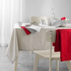 Lot De 3 Serviettes (40 Cm) Charline Beiges -Eminza lot de 3 serviettes 40 cm charline beiges 118720 1658994016