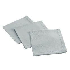 Lot De 3 Serviettes (40 Cm) Charline Grises