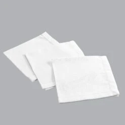 Lot De 3 Serviettes Coton Charline Blanc