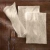 Lot De 3 Serviettes Gaze De Coton Gaïa Beige Pampa