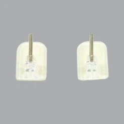 Lot De 4 Supports Adhésifs Transparent