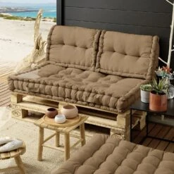 Kit Coussins Palette (L120 Cm) Pixel Camel