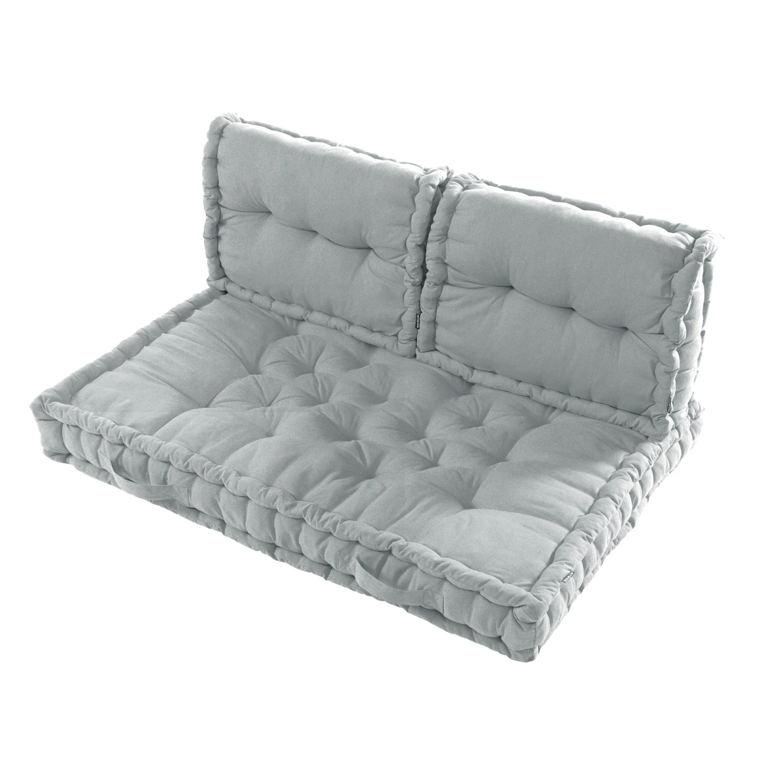 Kit coussins palette (L120 cm) Pixel Gris Kit Coussins Palette (L120 Cm) Pixel Gris -Eminza lot matelas palette 2 dossiers pixel gris 114929 1652773378