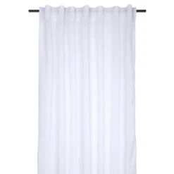 Voilage Galon Fronceur (140 X 260 Cm) Madrid Blanc 3 Voilage Galon Fronceur (140 X 260 Cm) Madrid Blanc -Eminza madrid voile 140x260 100 polyester blanc 72594 3