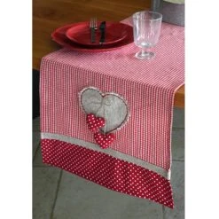 Chemin De Table (150 Cm) Marianne Rouge