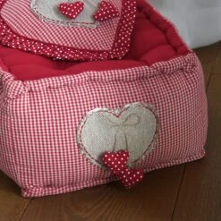 Coussin De Sol (45 X 30 Cm) Marianne Rouge