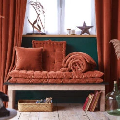 Matelas De Sol Velours De Coton (60 X 120 Cm) César Terracotta