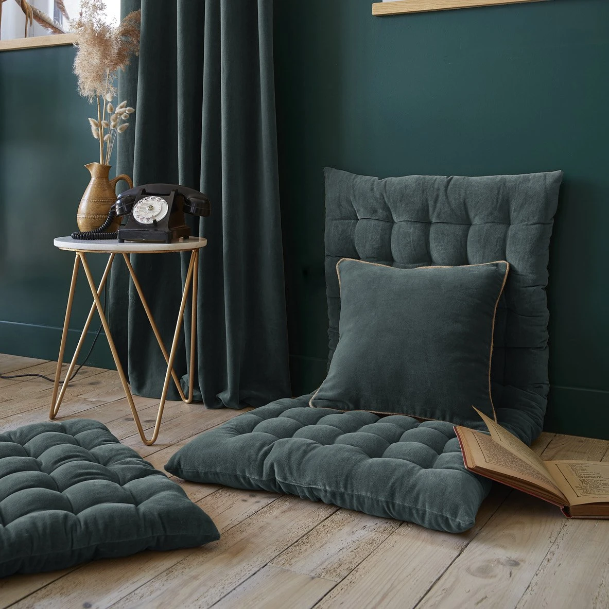 Matelas de sol velours de coton (60 x 120 cm) César Gris ardoise Matelas De Sol Velours De Coton (60 X 120 Cm) César Gris Ardoise -Eminza matelas de sol 60 x 120 velours de coton csar ardoise 122122 1665663656