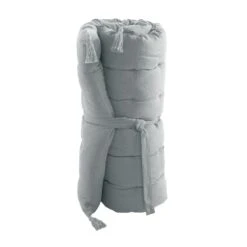 Matelas De Sol (L120 Cm) Pixel Gris -Eminza matelas de sol avec pompons 60 x 120 cm pixel gris 114884 1652775431