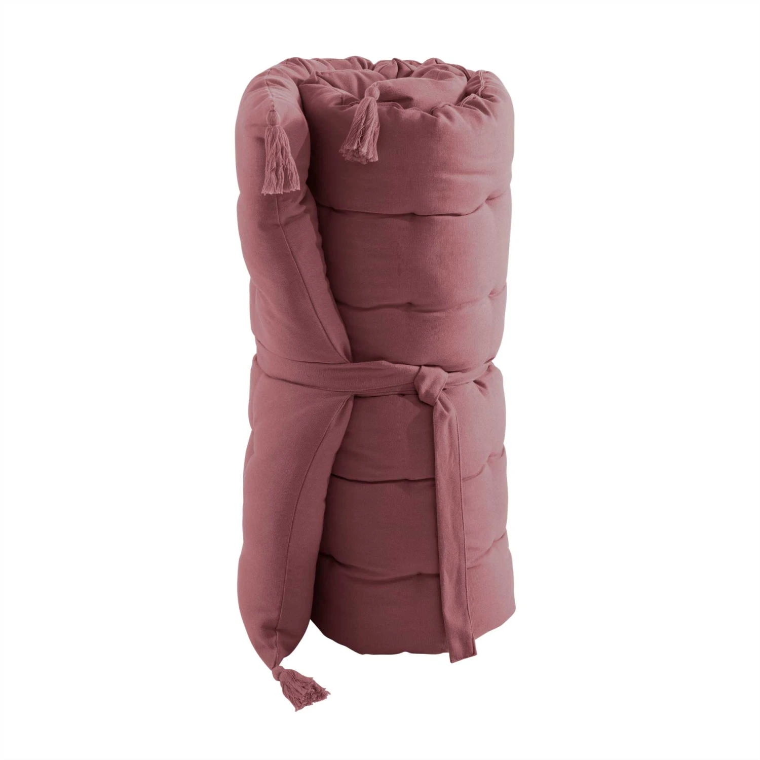 Matelas de sol (L120 cm) Pixel Rose marsala Matelas De Sol (L120 Cm) Pixel Rose Marsala -Eminza matelas de sol avec pompons 60 x 120 cm pixel marsala 114887 1652443869