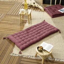 Matelas De Sol (L120 Cm) Pixel Rose Marsala