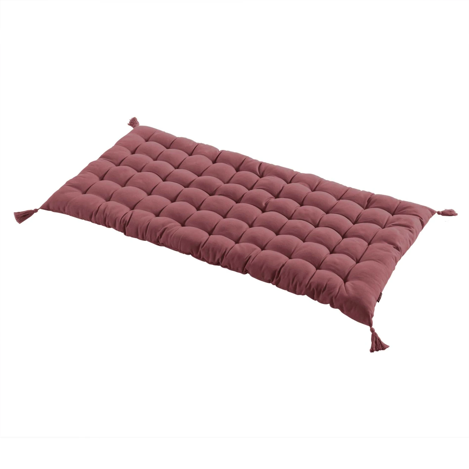 Matelas de sol (L120 cm) Pixel Rose marsala Matelas De Sol (L120 Cm) Pixel Rose Marsala -Eminza matelas de sol avec pompons 60 x 120 cm pixel marsala 114887 1652444057