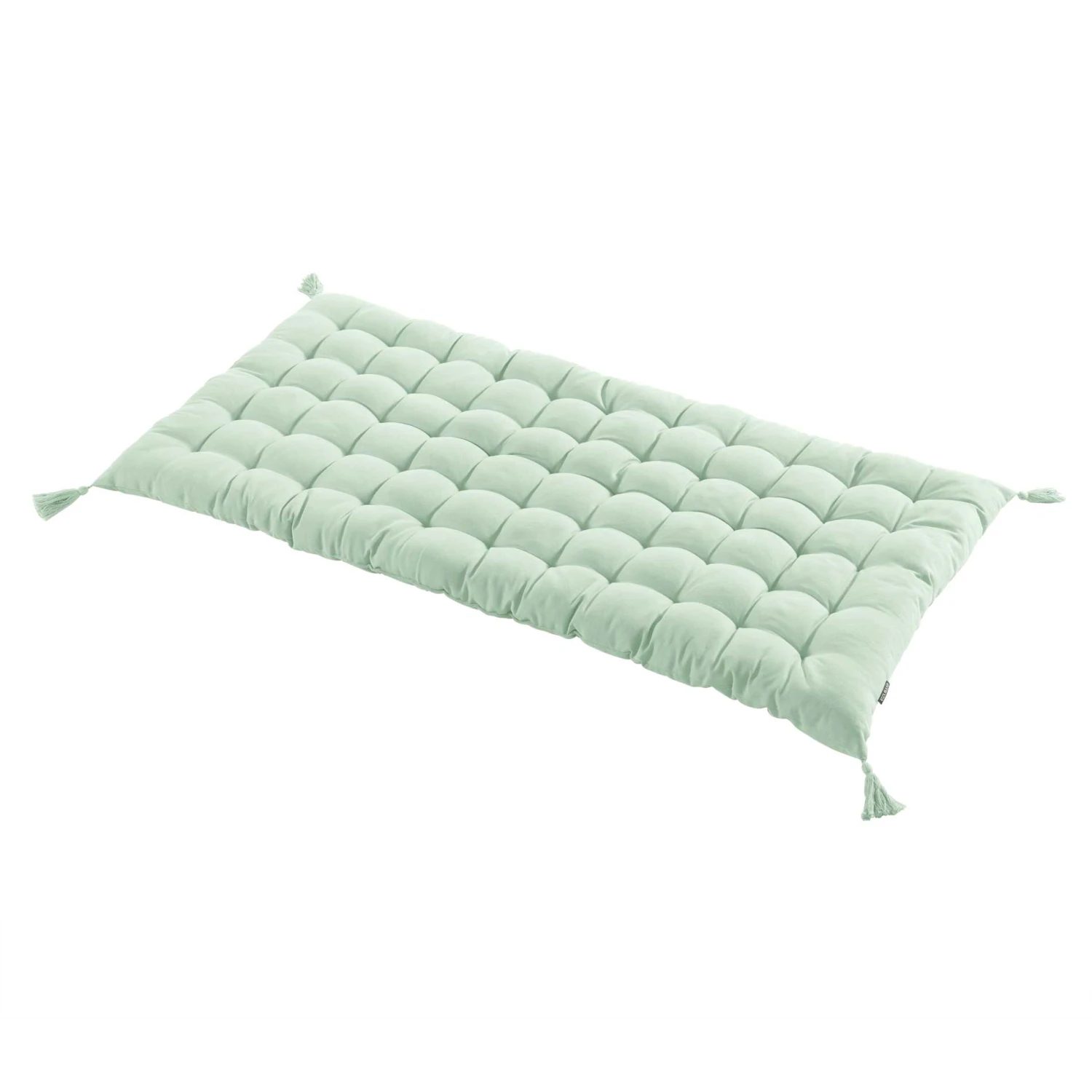 Matelas de sol (L120 cm) Pixel Vert menthe Matelas De Sol (L120 Cm) Pixel Vert Menthe -Eminza matelas de sol avec pompons 60 x 120 cm pixel menthe 114890 1652167464