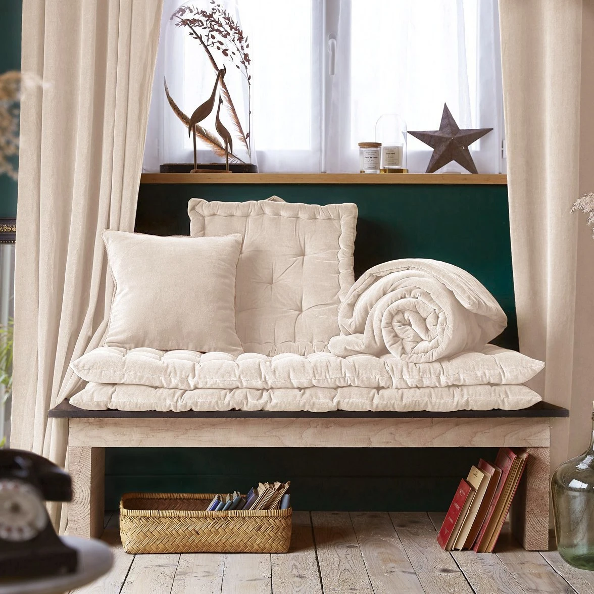 Matelas de sol velours de coton (60 x 120 cm) César Beige pampa Matelas De Sol Velours De Coton (60 X 120 Cm) César Beige Pampa -Eminza matelas de sol velours de coton 60 x 120 cm c sar beige pampa 122113 1694590563