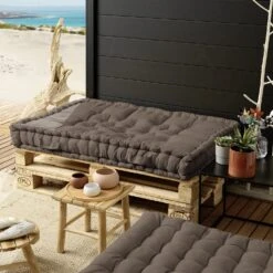 Matelas Palette (L120 Cm) Pixel Taupe