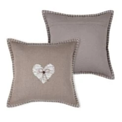 Coussin Carré (40 Cm) Meane Taupe 3 Coussin Carré (40 Cm) Meane Taupe -Eminza meane coussin 40x40 taupe 120127 1659002554