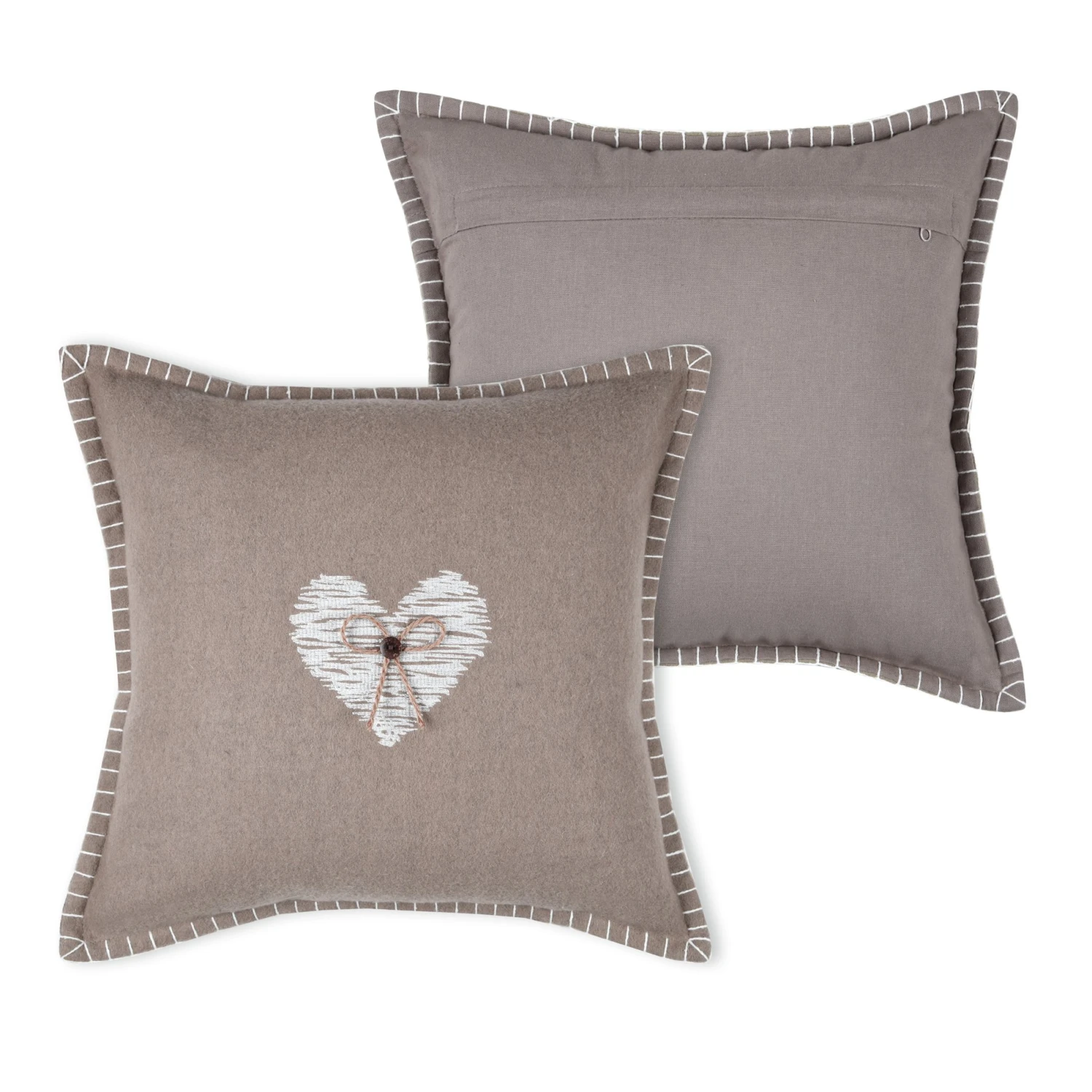 Coussin carré (40 cm) Meane Taupe Coussin Carré (40 Cm) Meane Taupe -Eminza meane coussin 40x40 taupe 120127 1659002554