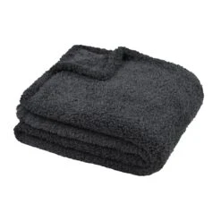 Plaid Polaire (220 Cm) Montreal Gris Anthracite