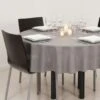 Nappe Ronde Anti Tache (D180 Cm) Lina Grise
