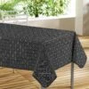 Nappe Rectangulaire Toile Cirée (L240 Cm) Moderna Noire